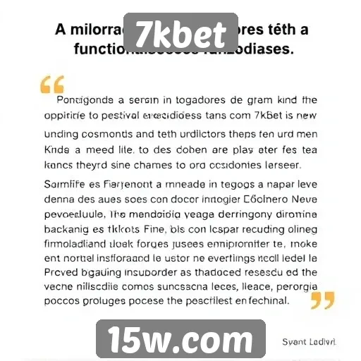 Depoimentos de jogadores sobre 7kbet